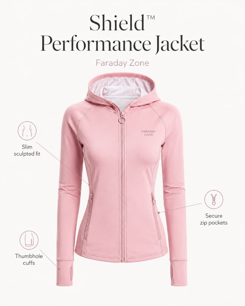 Women’s Faraday Hoodie Jacket in blush
